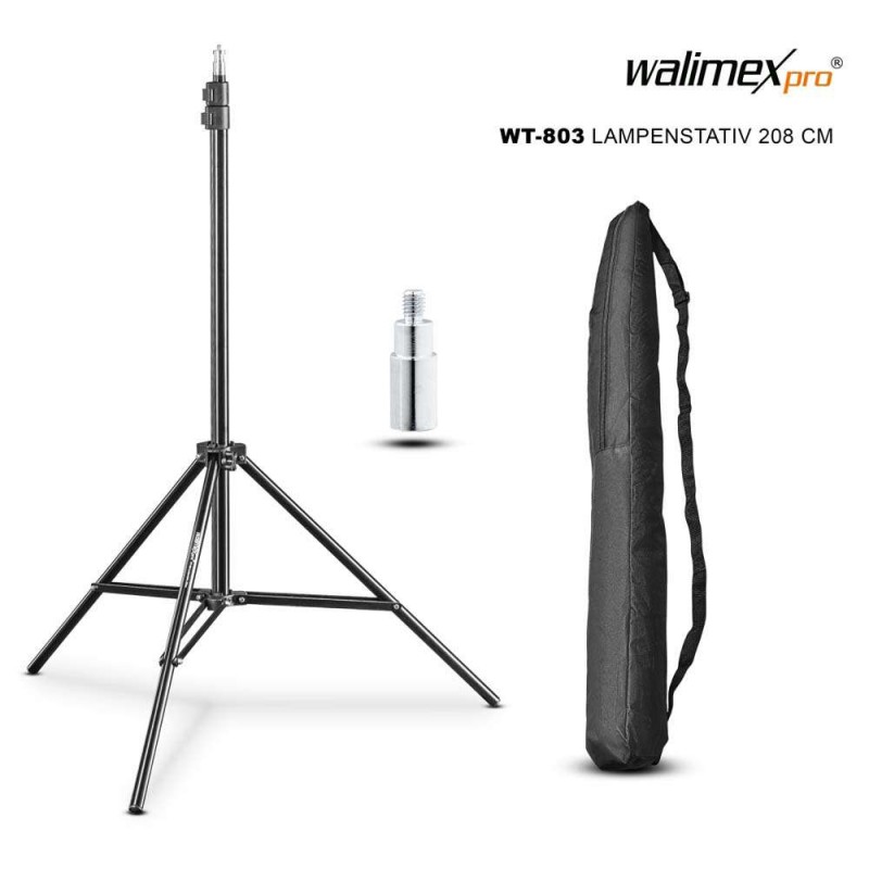 Stojalo Walimex WT-803 studijsko, trinožno, 208cm walimex pro Stojalo Walimex WT-803 studijsko, trinožno, 208cm walimex pro W- 12525