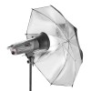 Studijski odbojni dežnik, srebrn 84 cm walimex W-12139