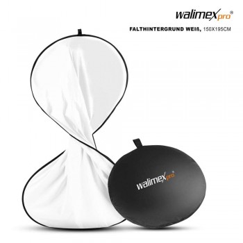 Zložljivo foto ozadje Walimex pro, 150x195cm, belo 14928 Zložljivo foto ozadje Walimex pro, 150x195cm, belo 14928