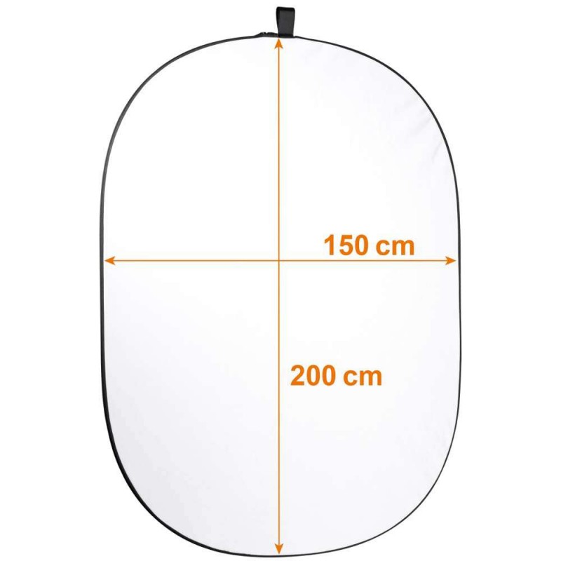 Zložljivo foto ozadje Walimex pro, 150x195cm, belo 14928 (W-14928)