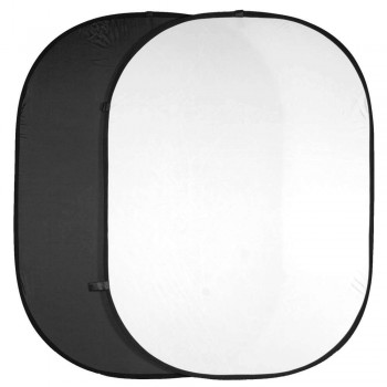 Zložljivo foto ozadje Walimex 150x200cm , dvojno, črno/belo 15946 Zložljivo foto ozadje Walimex 150x200cm , dvojno, črno/belo 15946