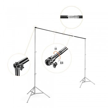 Telescopic Background Crossbar Walimex pro 224-400cm, 16336