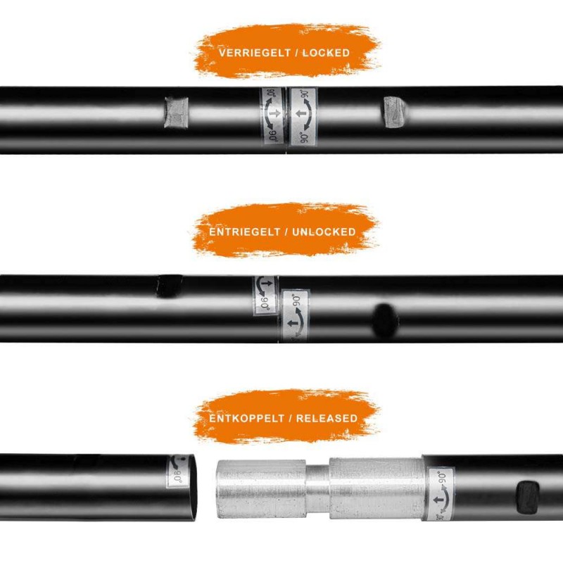 Telescopic Background Crossbar Walimex pro 224-400cm, 16336 walimex pro W-16336