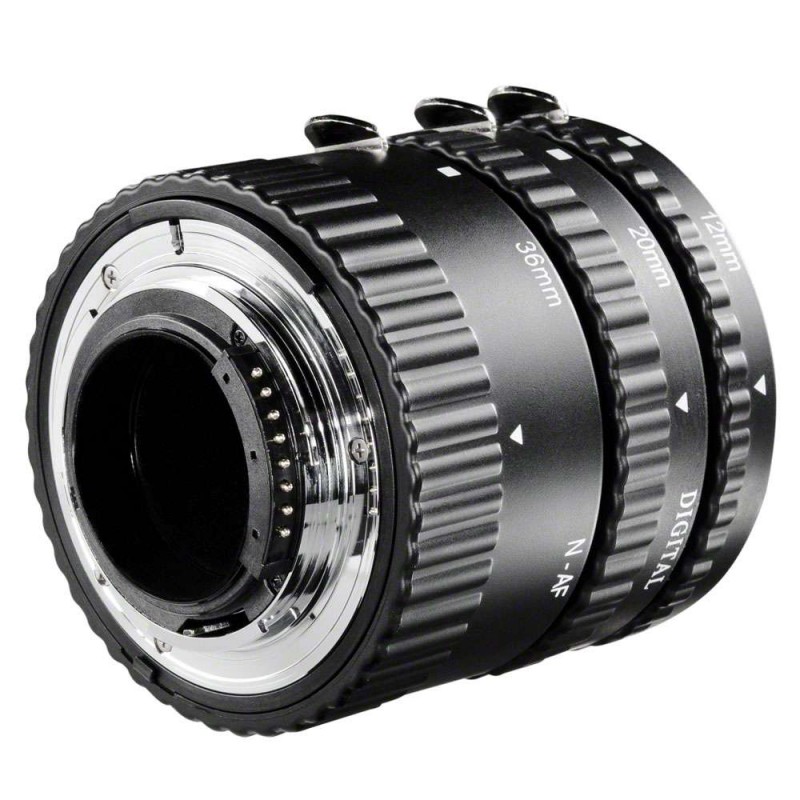 Makro obročki za Nikon, Walimex, set 3 - z kontakti walimex W-17910