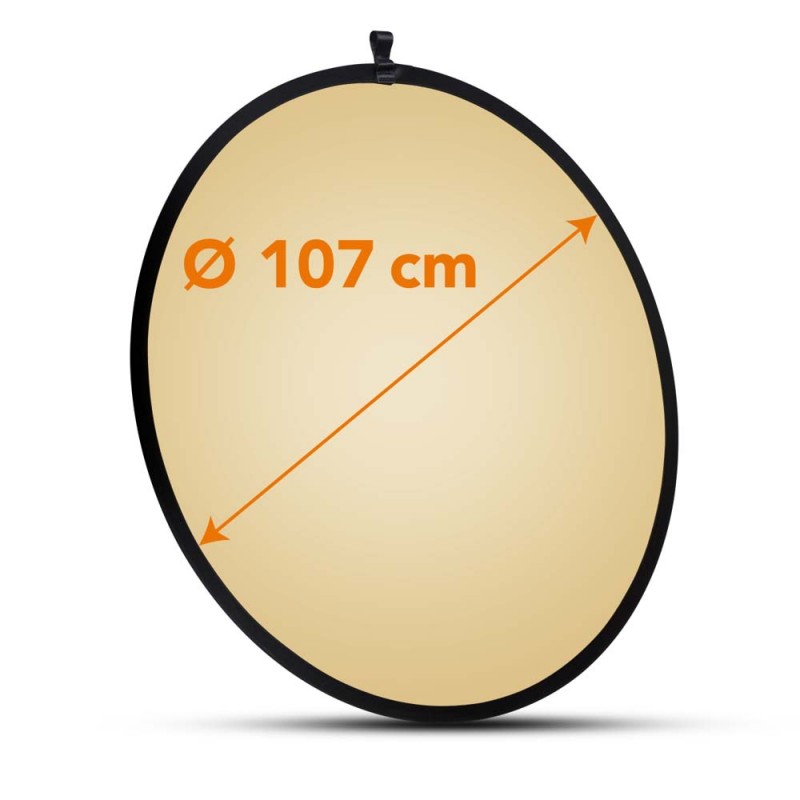 Walimex Foldable Reflector golden/silver, Ø107cm walimex pro W-17690