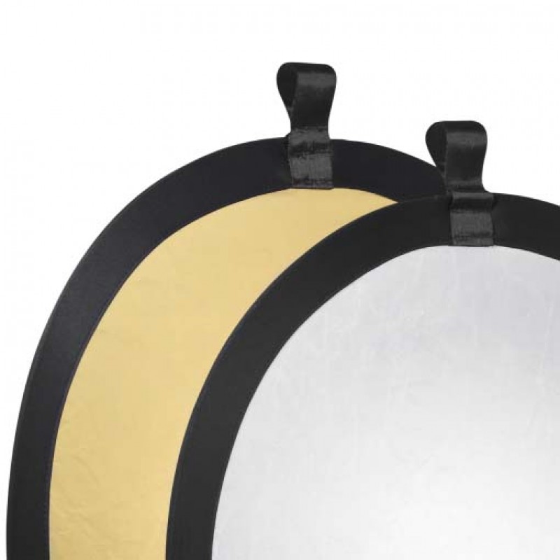Walimex Foldable Reflector golden/silver, Ø56cm walimex W-17689