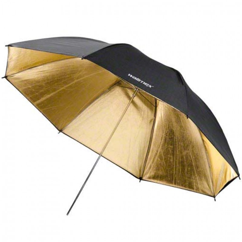 Walimex Reflex Umbrella black/golden 2 lay., 109cm walimex pro W-17663