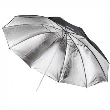 Studijski odbojni dežnik Walimex dvoslojni, črn/srebrn 150 cm Studijski odbojni dežnik Walimex dvoslojni, črn/srebrn 150 cm