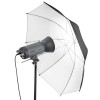 Studijski odbojni dežnik Walimex pro Reflex - bel/črn, 109 cm walimex pro W-17658