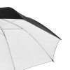 Studijski odbojni dežnik Walimex pro Reflex - bel/črn, 109 cm walimex pro W-17658
