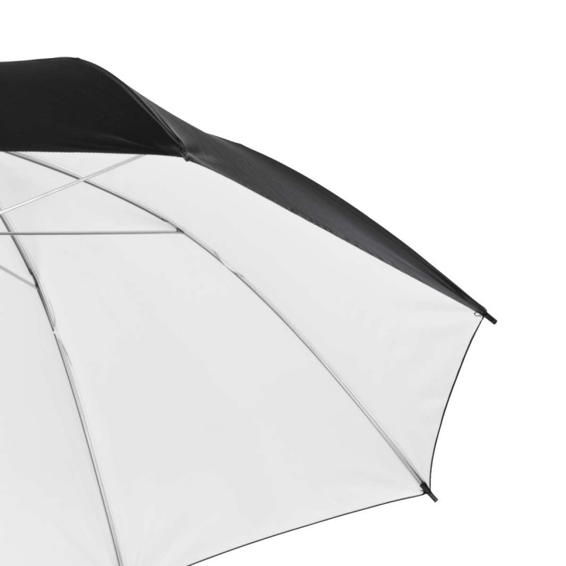 Studijski odbojni dežnik Walimex pro Reflex - bel/črn, 109 cm walimex pro W-17658