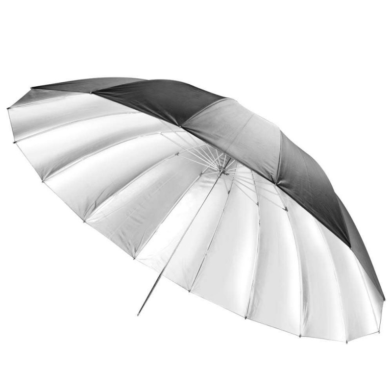 Studijski odbojni dežnik Walimex pro Reflex, črno/srebrn 180 cm (W-17191)
