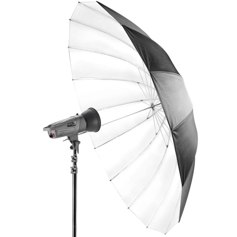 Studijski odbojni dežnik Walimex Reflex - bel/črn, 180 cm walimex Studijski odbojni dežnik Walimex Reflex - bel/črn, 180 cm walimex W-17192