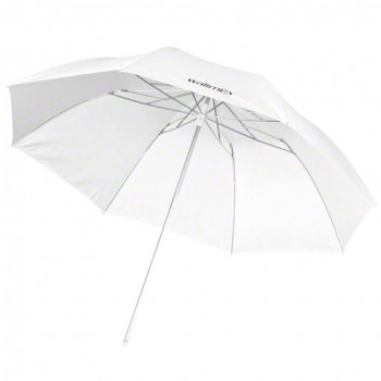 Studijski prosojni dežnik Walimex pro 109 cm, bel