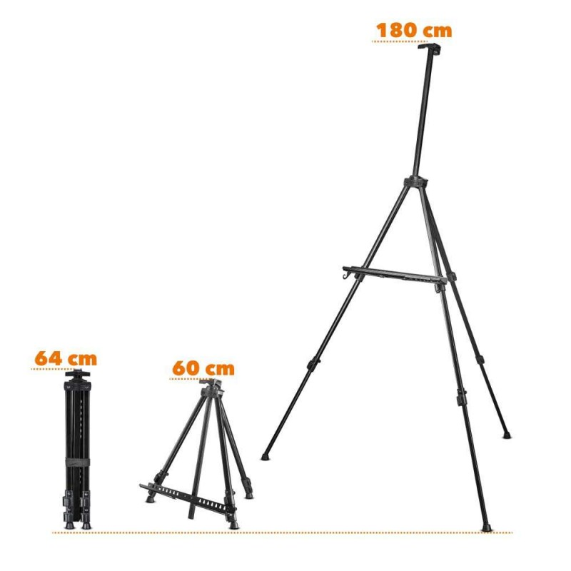 Slikarsko stojalo Walimex pro Studio XL 180cm, štafelaj, prenosno, zložljivo walimex pro W-21453