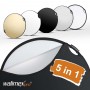 Walimex pro 5in1 Foldable Reflector Wavy comfort 107cm with Handles
