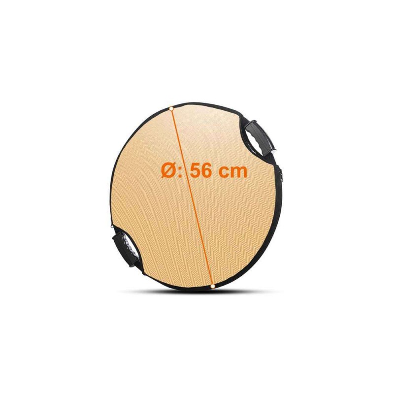 Odbojniki, odsevniki Walimex 5v1 Foldable Reflector Wavy comfort, 56cm, z ročaji walimex pro W-22459