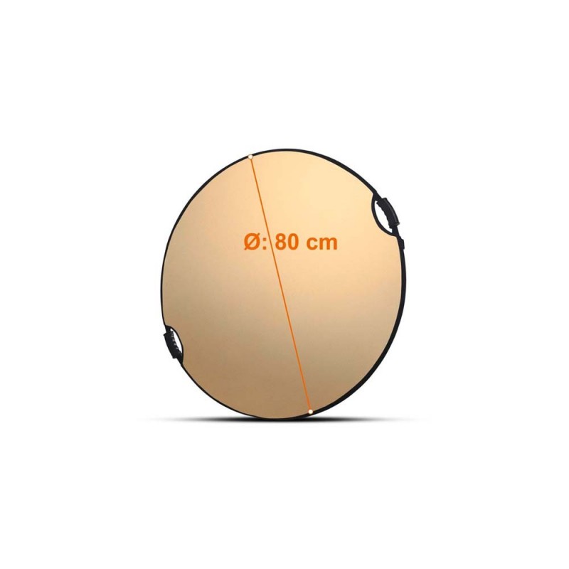 Walimex pro 5in1 Foldable Reflector Wavy comfort 80cm with Handles walimex pro W-22460