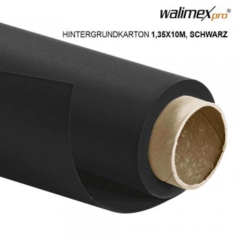 Walimex pro paper background, black, 1,35x10m, 22805