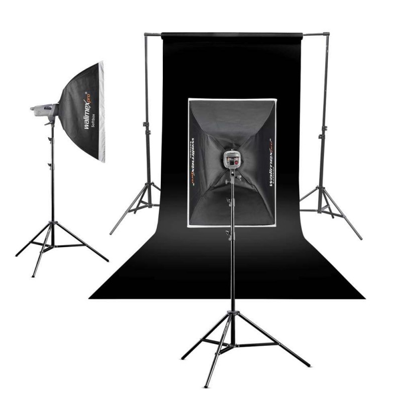 Papirnato studijsko foto ozadje walimex pro, črno, 1,35x10m, 22805 walimex pro W-22805