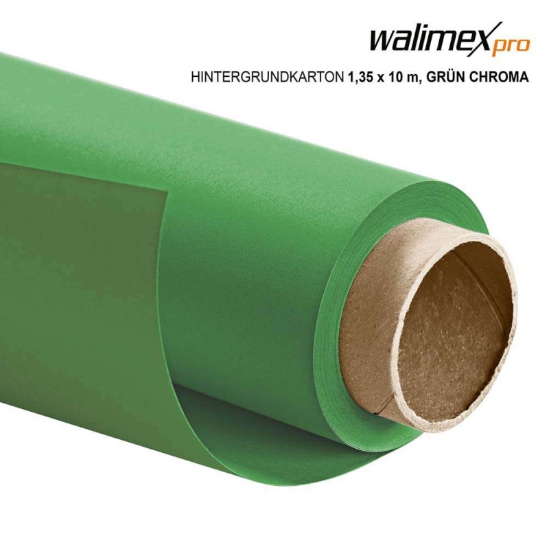 Walimex pro paper background 1,35x10m, green chroma 22807 walimex pro W-22807