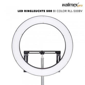 Walimex pro LED Ring Light 500 Bi Color Set inkl. Lamp stativ