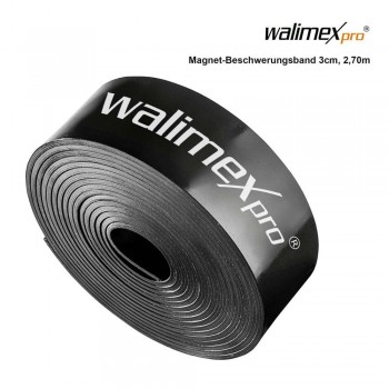 Magnetni obtežilni trak za ozadja Walimex pro 3cm, 2,7m, 22480