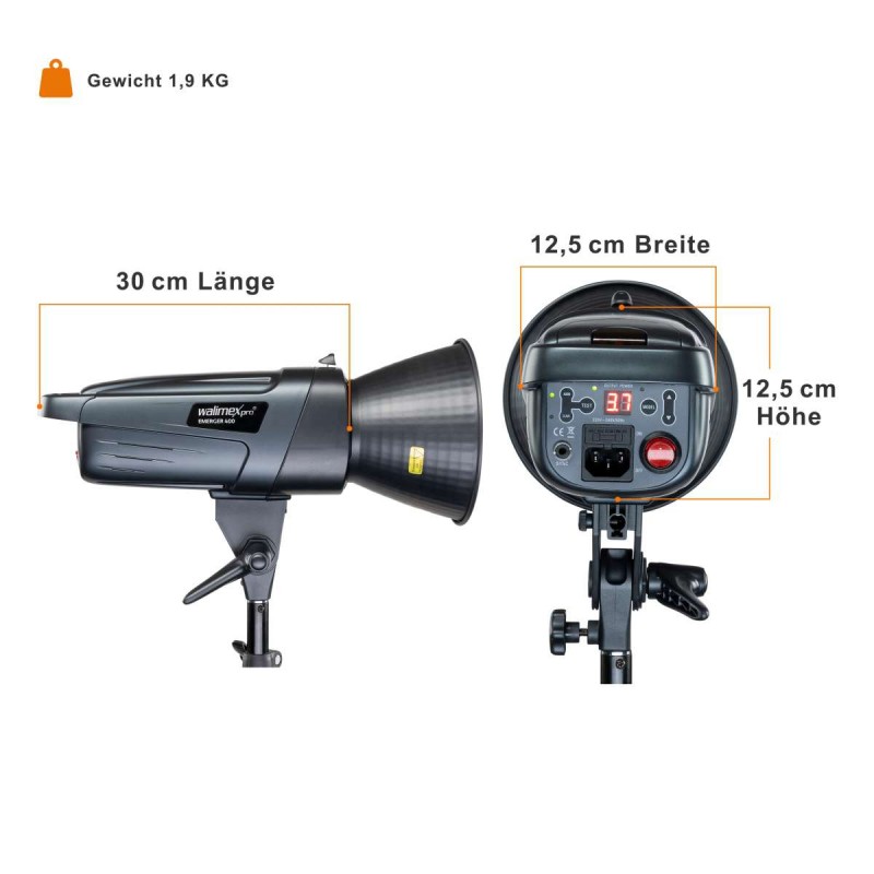 Studijski set Walimex pro Emerger 400 + sprožilec walimex pro Studijski set Walimex pro Emerger 400 + sprožilec walimex pro W-23380