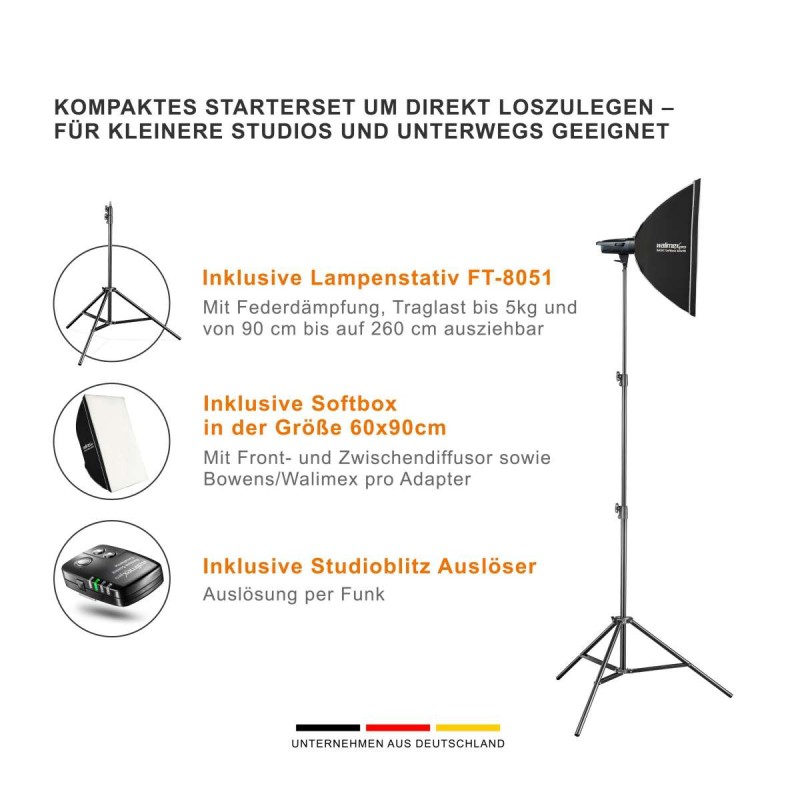 Walimex Studioset pro Emerger 400 + Remote Trigger walimex pro W-23380