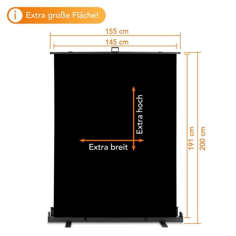 Studijsko zložljivo ozadje iz blaga Walimex pro Roll-up, črno 155x200cm 23076 walimex pro Studijsko zložljivo ozadje iz blaga Walimex pro Roll-up, črno 155x200cm 23076 walimex pro W-23076