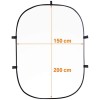 Zložljivo foto ozadje Walimex pro 2in1 belo-črno 150x200cm 23073 walimex pro W-23073