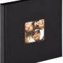 Photo Album Walther Fun, black, 18x18cm, 30 black pages, bookbound, FA199B