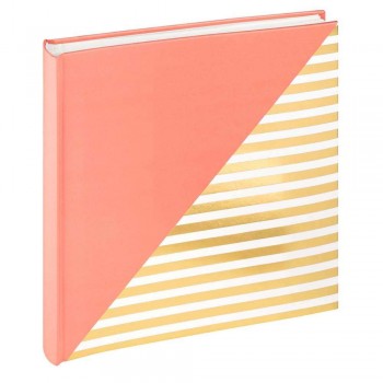 Photo Album Walther Unite, salmon pink, 26x25cm, 50 white pages, bookbound, FA237R