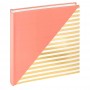 Photo Album Walther Unite, salmon pink, 26x25cm, 50 white pages, bookbound, FA237R