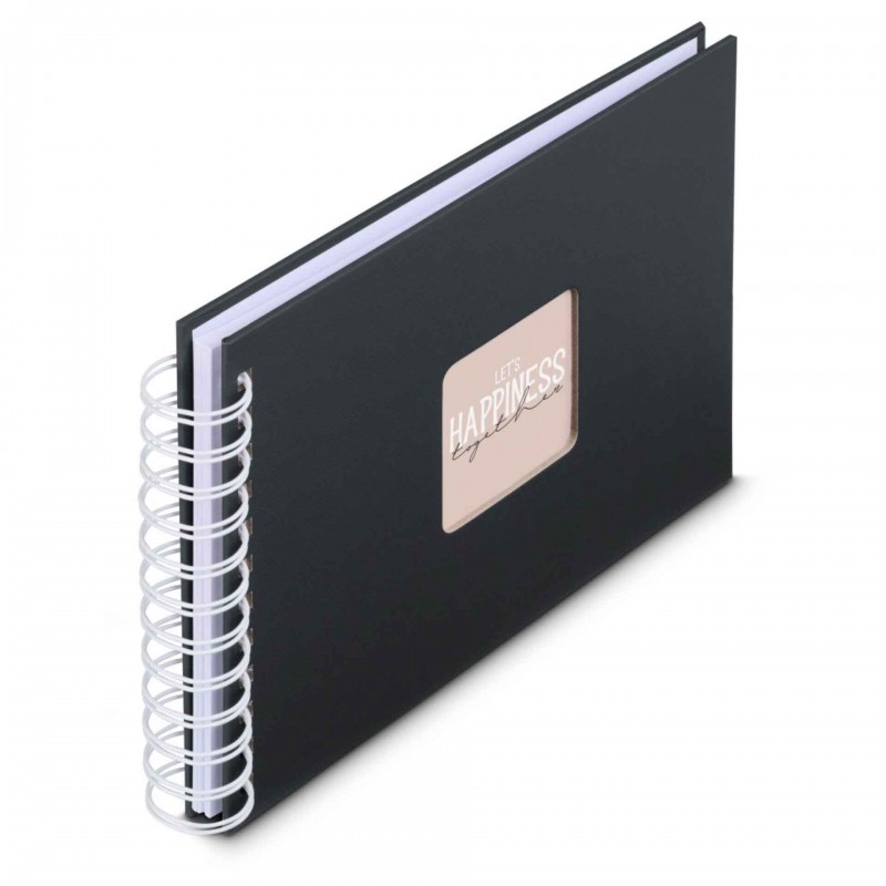 Photo Album Hama Fine Art, Spiral, Black, 24x17 cm, 50 white pages, 9830