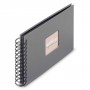Photo Album Hama Fine Art, Spiral, stone grey, 24x17 cm, 50 black pages, 9839