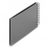 Photo Album Hama Fine Art, Spiral, stone grey, 24x17 cm, 50 black pages, 9839