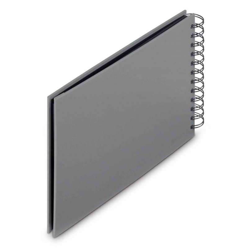 Photo Album Hama Fine Art, Spiral, stone grey, 24x17 cm, 50 black pages, 9839