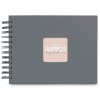 Photo Album Hama Fine Art, Spiral, stone grey, 24x17 cm, 50 black pages, 9839