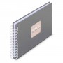Photo Album Hama Fine Art, Spiral, stone grey, 24x17 cm, 50 white pages, 9836