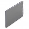 Photo Album Hama Fine Art, Spiral, stone grey, 24x17 cm, 50 white pages, 9836