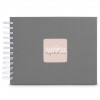 Photo Album Hama Fine Art, Spiral, stone grey, 24x17 cm, 50 white pages, 9836