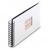 Photo Album Hama Fine Art, Spiral, white, 24x17 cm, 50 black pages, 9845