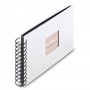 Photo Album Hama Fine Art, Spiral, white, 24x17 cm, 50 black pages, 9845