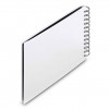 Photo Album Hama Fine Art, Spiral, white, 24x17 cm, 50 black pages, 9845