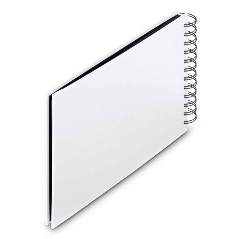Photo Album Hama Fine Art, Spiral, white, 24x17 cm, 50 black pages, 9845