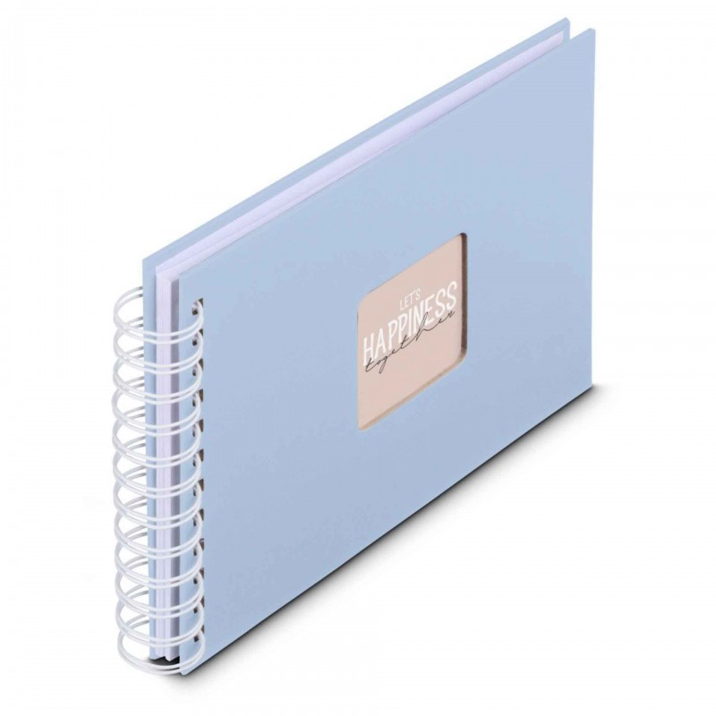 Photo Album Hama Fine Art, Spiral, lagune blue, 24x17 cm, 50 white pages, 9860