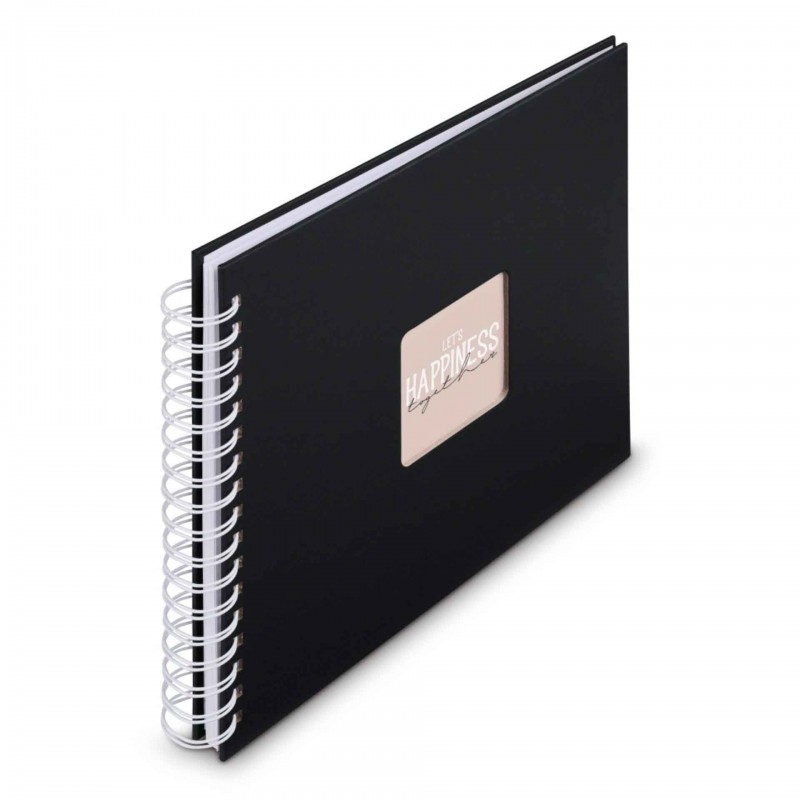 Photo Album Hama Fine Art, Spiral, black, 28x24 cm, 50 white pages, 9831