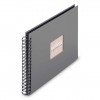 Photo Album Hama Fine Art, Spiral, stone grey, 28x24 cm, 50 black pages, 9840