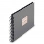 Photo Album Hama Fine Art, Spiral, stone grey, 28x24 cm, 50 black pages, 9840